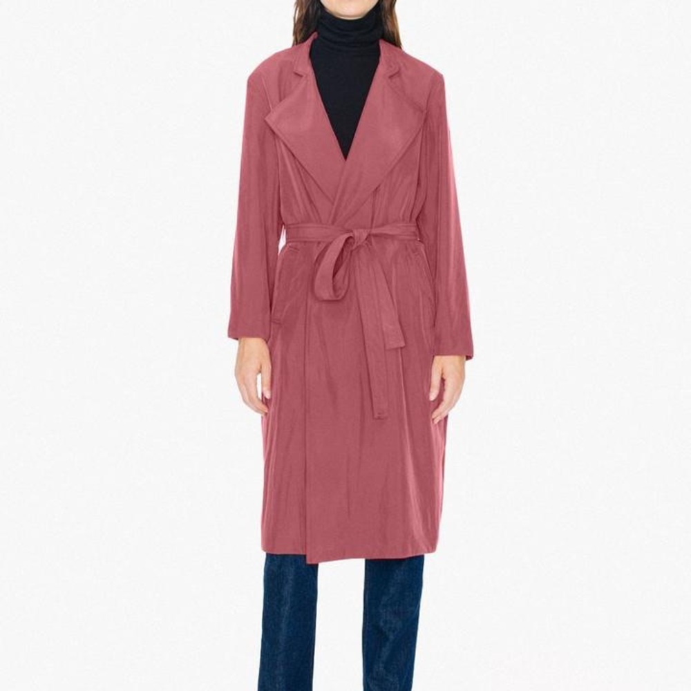 American Apparel Pink Trench